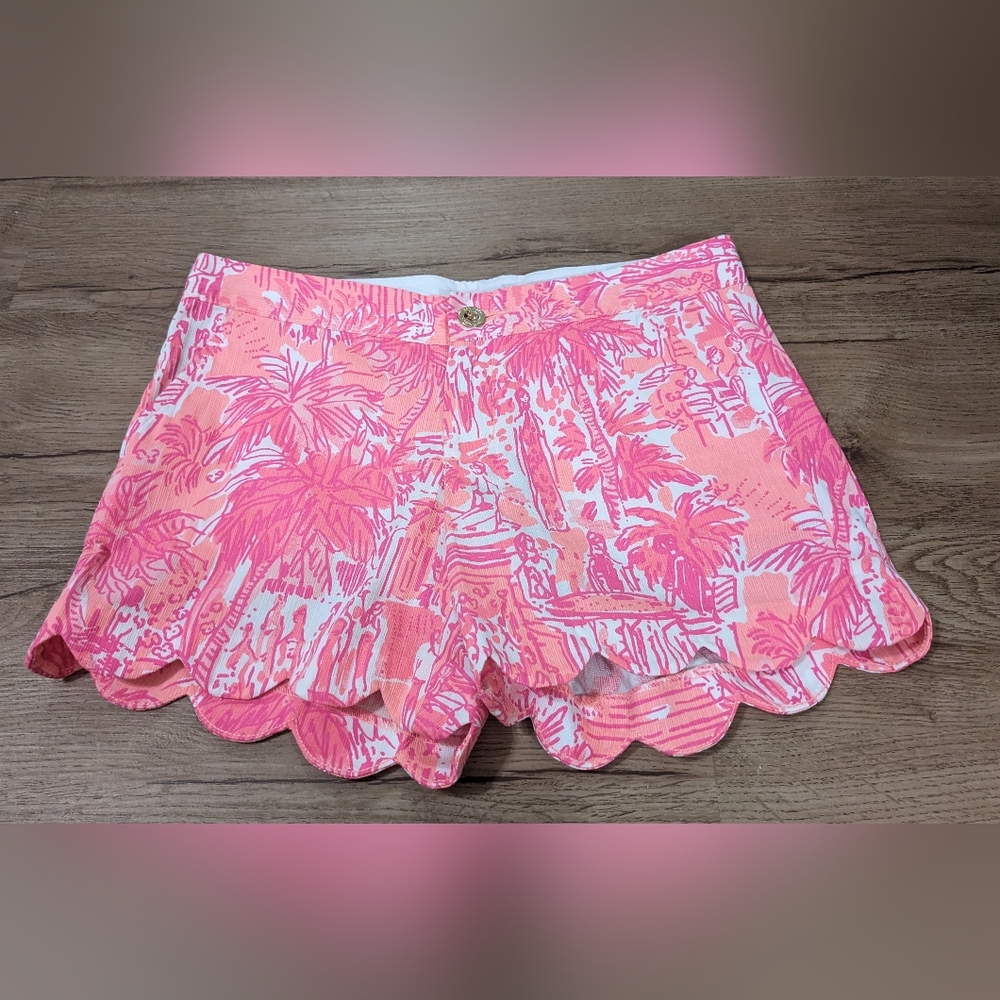 Lilly Pulitzer Shorts Buttercup Cheeky Melon Pink